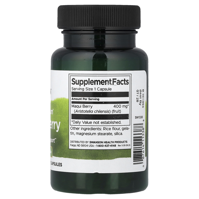 Swanson Vitamins, Full Spectrum®, ягоды аристотелии, 400 мг, 60 капсул
