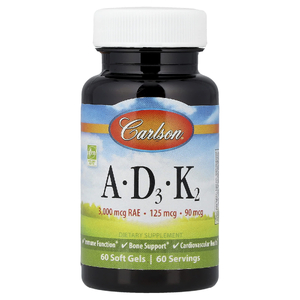 Carlson, Витамины A - D3 - K2`` 60 мягких таблеток