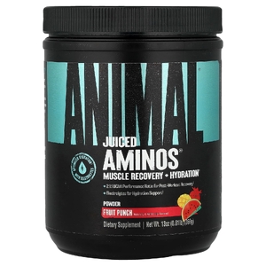 Animal, Juiced Aminos®  Powder, для восстановления и увлажнения мышц, фруктовый пунш, 369 г (Товар снят с продажи) 
