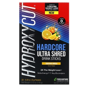 Hydroxycut, Hardcore Ultra Shed, напиток в стиках, мандарин и мимоза, 20 пакетиков по 6 г (0,2 унции)