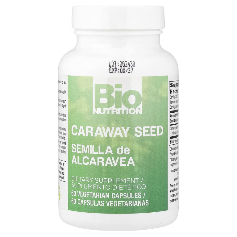 Bio Nutrition, тмин, 60 вегетарианских капсул (500 мг в 1 капсуле)