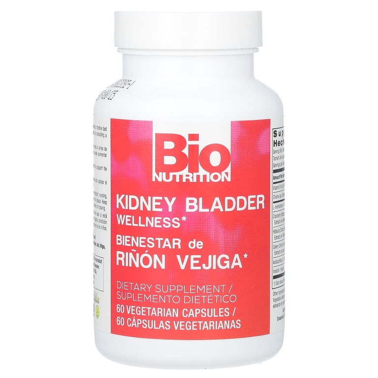 Bio Nutrition, Kidney Bladder Wellness, 60 вегетарианских капсул