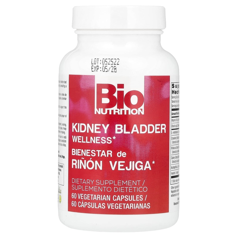 Bio Nutrition, Kidney Bladder Wellness, 60 вегетарианских капсул