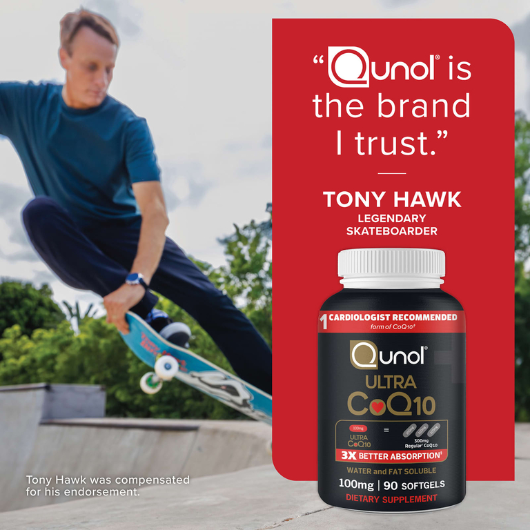 Qunol, Ultra CoQ10, 100 мг, 90 мягких таблеток
