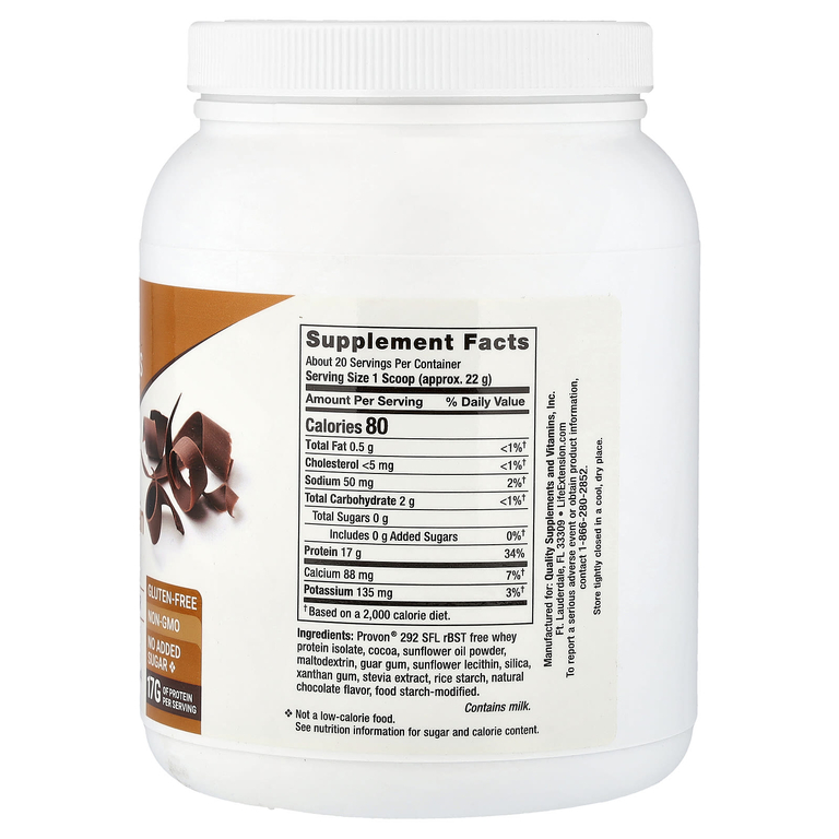 Life Extension, Wellness Code®, изолят сывороточного протеина, со вкусом шоколада, 437 г (0,96 фунта) (Товар снят с продажи) 