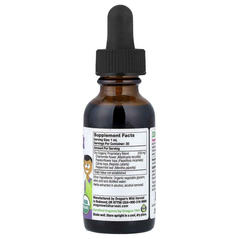Oregon's Wild Harvest, Kids Tranquil Child, 30 мл (1 жидк. унц.) (Товар снят с продажи) 