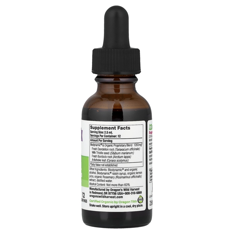Oregon's Wild Harvest, LiverLove™, Biodynamic®, смесь расторопши, 30 мл (1 жидк. унция) (Товар снят с продажи) 