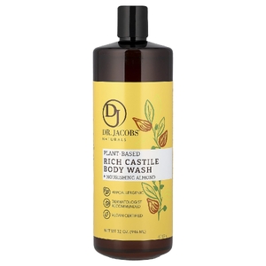 Dr. Jacobs Naturals, кастильский гель для душа на растительной основе, питательный миндаль, 946 мл (32 унции) (Товар снят с продажи) 