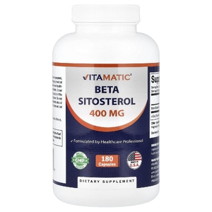 Vitamatic, Бета-ситостерол, 400 мг, 180 капсул