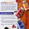 Vitamatic, веганские жевательные таблетки с цитратом магния, натуральный малиновый вкус, 60 жевательных таблеток