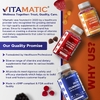 Vitamatic, веганские жевательные таблетки с яблочным уксусом, со вкусом натурального яблока, 60 жевательных таблеток