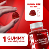 Vitamatic, комплекс витаминов группы B с витамином C, натуральный клубничный вкус, 60 жевательных таблеток