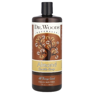 Dr. Woods, Кастильское мыло с ароматом миндаля, 32 жидких унции (946 мл)