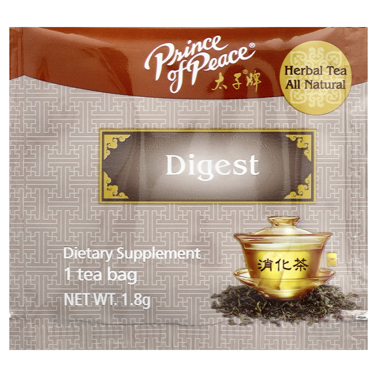 Prince of Peace, Herbal Tea, Digest, 18 чайных пакетиков, 32,4 г (1,14 унции)