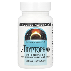 Source Naturals, L-триптофан с коэнзимом B6, 60 таблеток