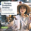 Vital Nutrients, Hyperbiotics®, пребиотики и пробиотики, 30 веганских капсул