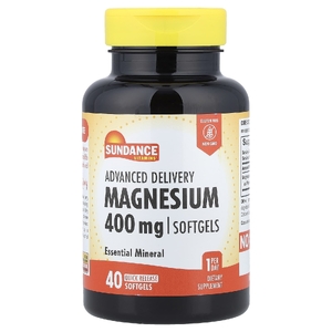 Sundance Vitamins, улучшенная доставка магния, 400 мг, 40 капсул с быстрым высвобождением