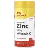 Sundance Vitamins, абсорбируемые капсулы с цинком и витамином C, 50 капсул с быстрым высвобождением