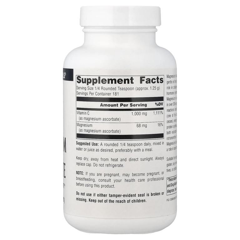 Source Naturals, аскорбат магния, 226,8 г (8 унций)