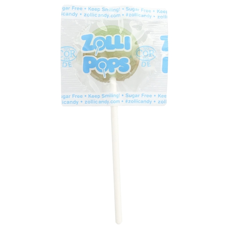 Zollipops, The Clean Teeth Pops, зеленое яблоко с карамелью, прибл. 23-25 леденцов, 5,2 унции (Товар снят с продажи) 