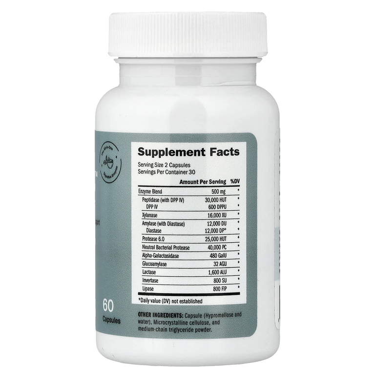 Houston Enzymes, TriEnza™, пищеварительные ферменты, 60 капсул