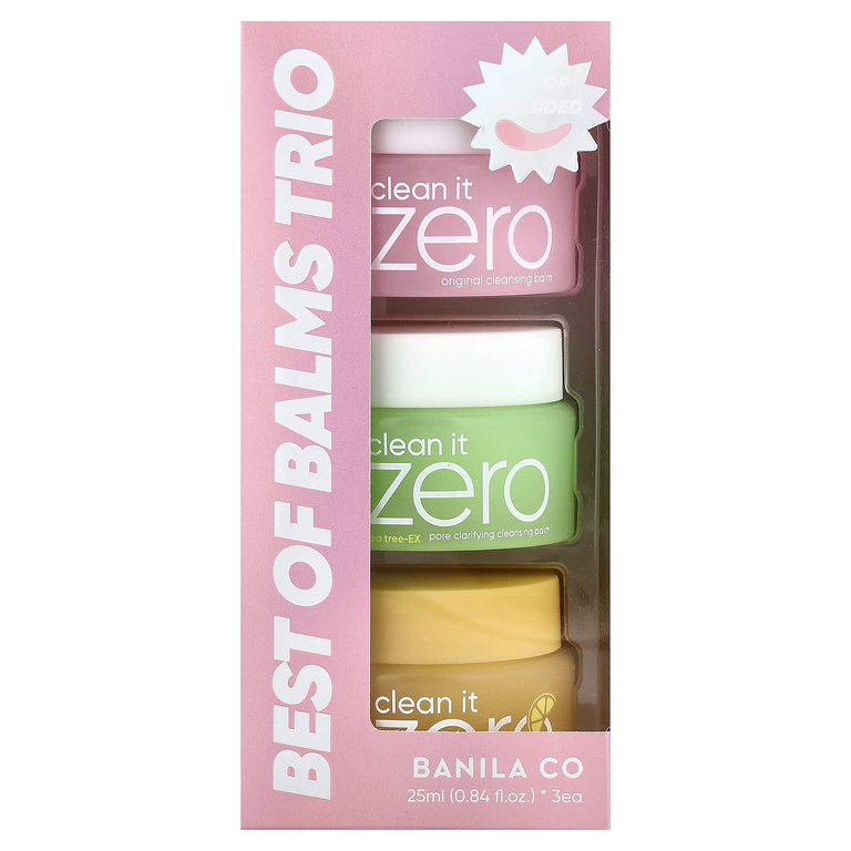 Banila Co, Best of Balms Trio, очищающие бальзамы Clean it Zero, 3 шт. В упаковке, по 25 мл (0,84 жидк. унц.)
