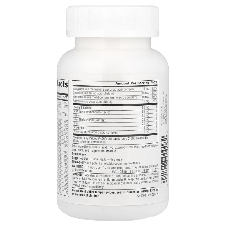Source Naturals, комплекс мультивитиминов и минералов, 60 таблеток