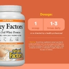 Natural Factors, сывороточный протеин травяного откорма, без добавок, 907 г (2 фунта)