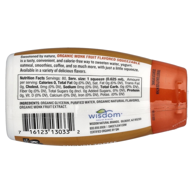 SweetLeaf Stevia, органический подсластитель из архата, английский ирис, 50 мл (1,7 жидк. унции) (Товар снят с продажи) 
