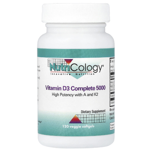 Nutricology, Комплекс с витамином D3 5000, 120 растительных капсул