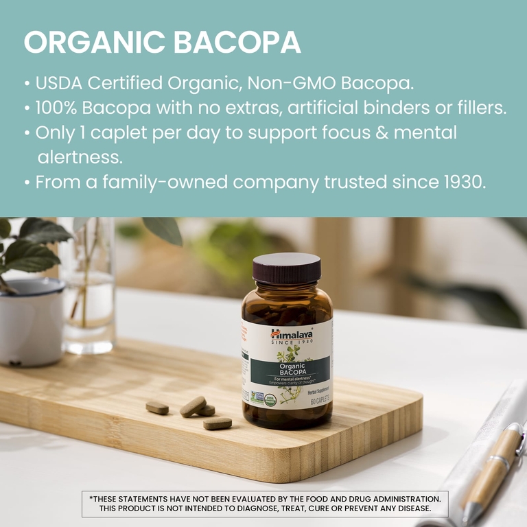 Himalaya, Органическая бакопа, 30 капсул