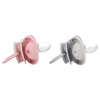 RaZbaby, Пустышка Keep-It-Kleen, для детей 0–36 мес, розовая и серая, 2 шт.
