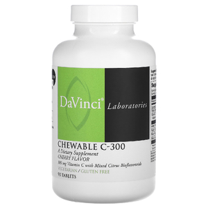 DaVinci Laboratories, Жевательные таблетки C-300, вишня, 90 таблеток (Товар снят с продажи) 