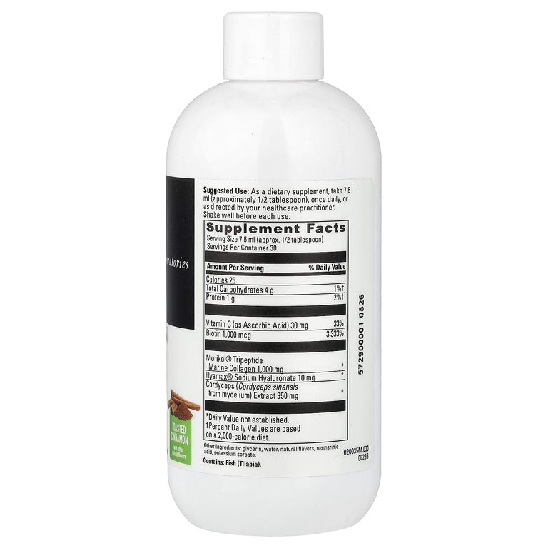 DaVinci Laboratories, Collagen Bright, обжаренная корица, 225 мл (7,6 жидк. унц.)