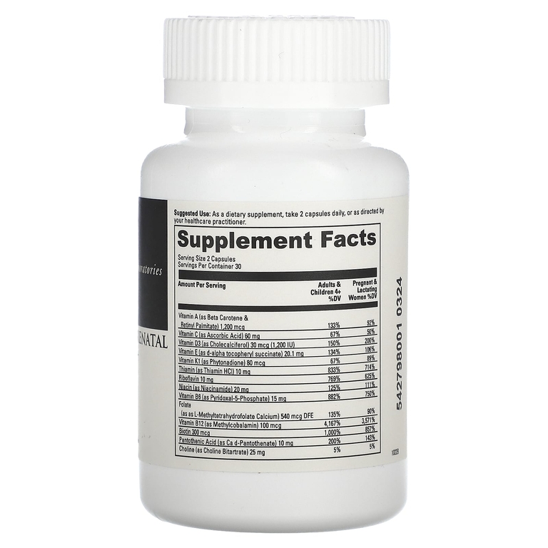 DaVinci Laboratories, Daily Best Prenatal с пробиотиками, 60 капсул