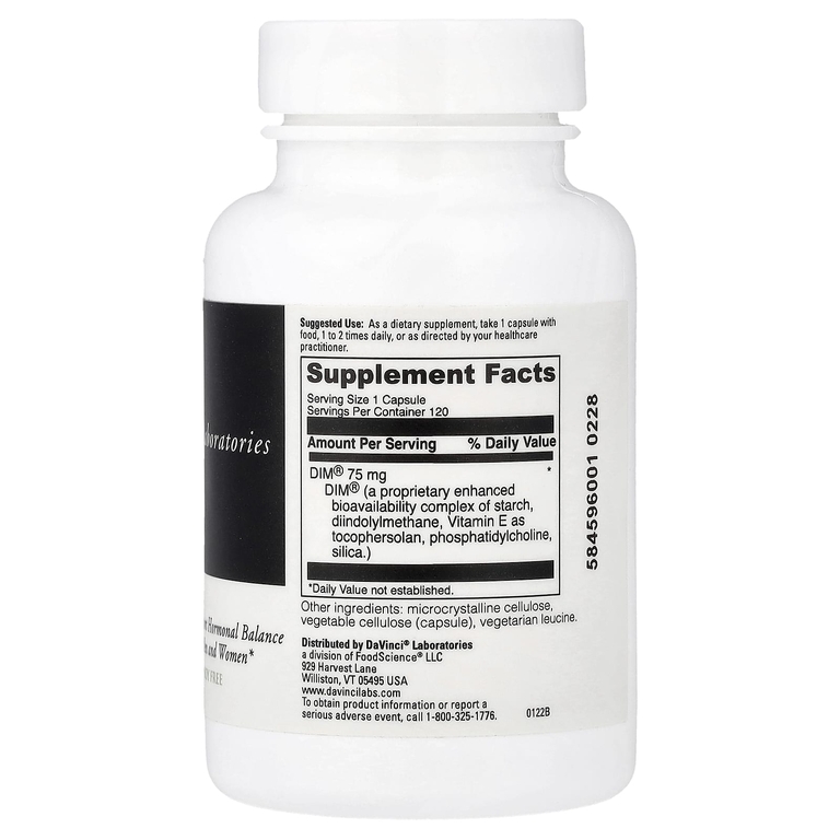 DaVinci Laboratories, Dimpro®, 120 капсул (75 мг в 1 капсуле)