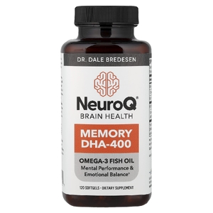 LifeSeasons, NeuroQ Brain Health, ДГК-400 для памяти, 120 мягких таблеток