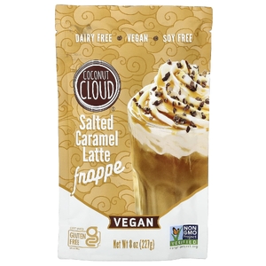 Coconut Cloud, Веганский латте с соленой карамелью, фраппе, 227 г (8 унций) (Товар снят с продажи) 