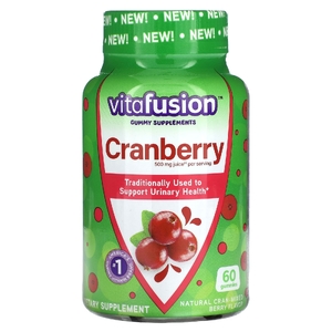 VitaFusion, Клюква, ягодное ассорти, 60 жевательных мармеладок (250 мг в 1 жевательной мармеладке)