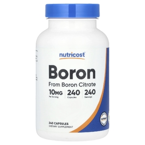 Nutricost, Бор, 10 мг, 240 капсул