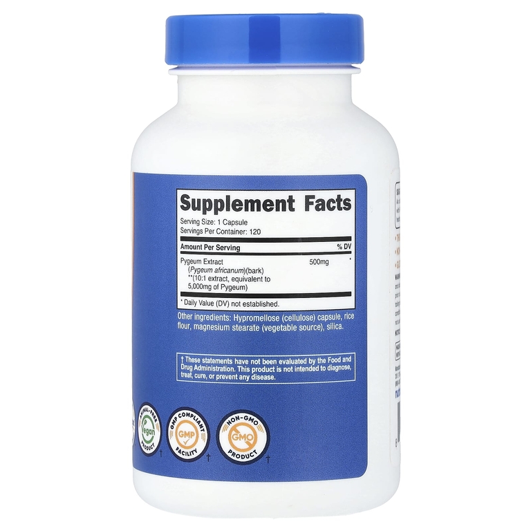 Nutricost, Pygeum, 5000 мг, 120 капсул
