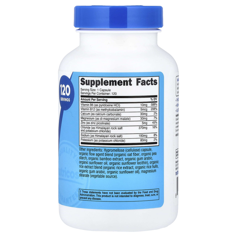 Nutricost, Комплекс электролитов, 120 капсул
