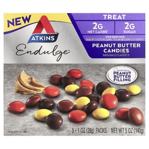 Atkins, Endulge™, конфеты с арахисовой пастой, 5 шт. по 28 г (1 унция)