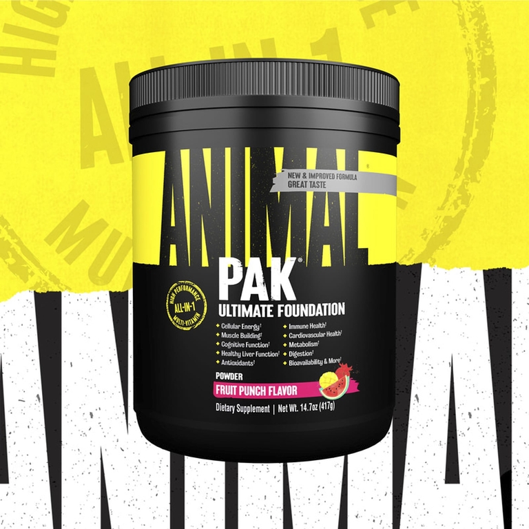 Animal, Pak, Ultimate Foundation, добавка с мультивитаминами, со вкусом фруктового пунша, 417 г (14,7 унции)