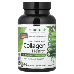 Emerald Laboratories, Collagen Health для мужчин и женщин, 90 растительных капсул