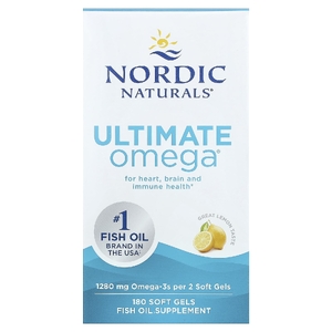Nordic Naturals, омега-3 кислоты, со вкусом лимона, 180 желатиновых капсул (640 мг в 1 капсуле)