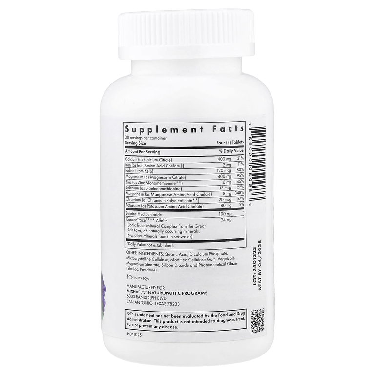 Michael's Health, Essential Minerals, 120 вегетарианских таблеток