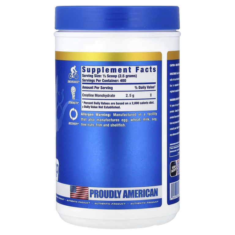Ronnie Coleman, Vital Edition, креатин XS в порошке, без вкусовых добавок, 1 г (2 унции)