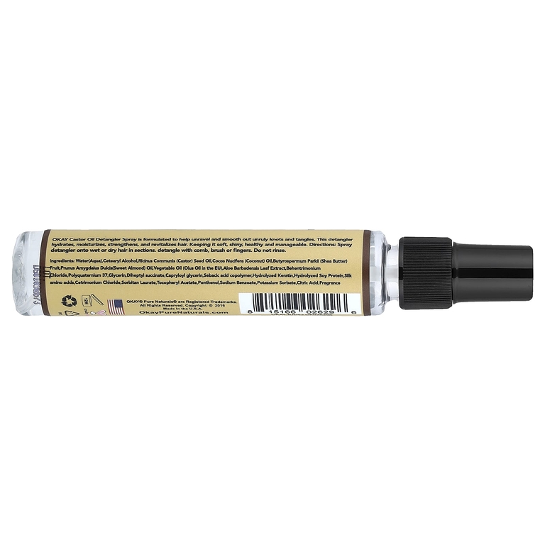 Okay Pure Naturals, Черное ямайское касторовое масло, спрей для расчесывания волос, 59 мл (2 жидк. унц.) (Товар снят с продажи) 
