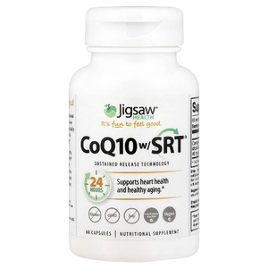 Jigsaw Health, коэнзим Q10 с SRT, 60 капсул (100 мг в 1 капсуле)